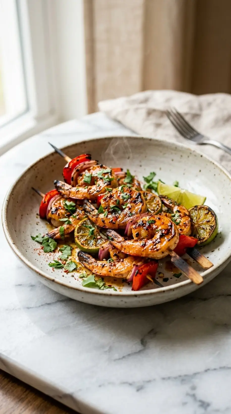 grilled shrimp skewers party