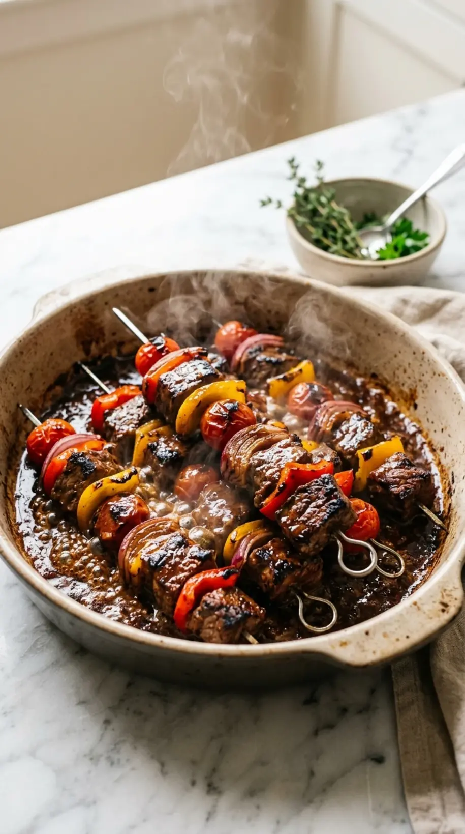 Step-by-step instructions for grilled beef kabobs entertaining