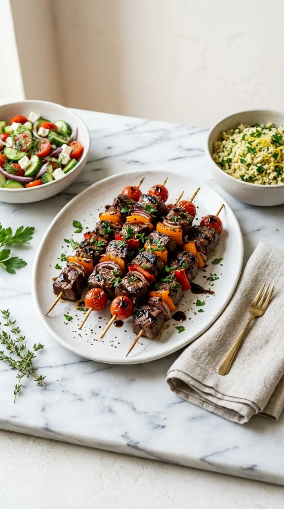 grilled beef kabobs entertaining ready to serve