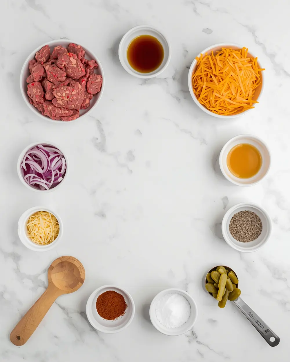 Ingredients for 4th july sliders beef crowd