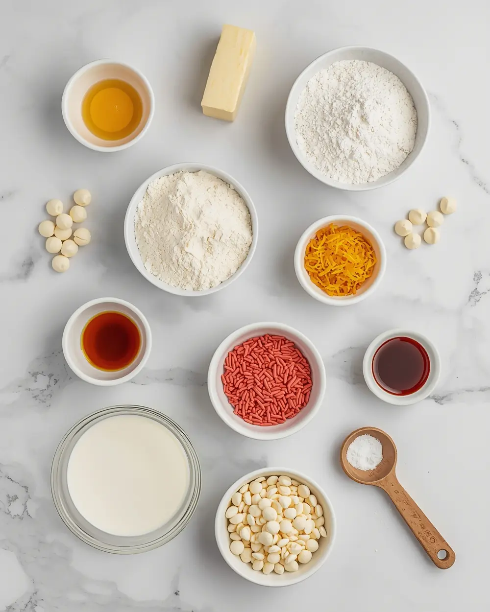 Ingredients for 4th july sugar cookies sharing