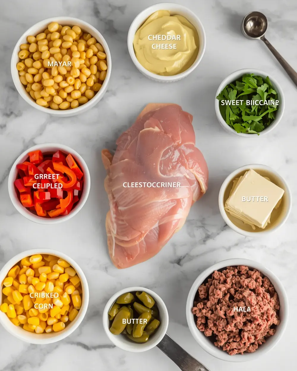 Ingredients for 4th of july party food crowd