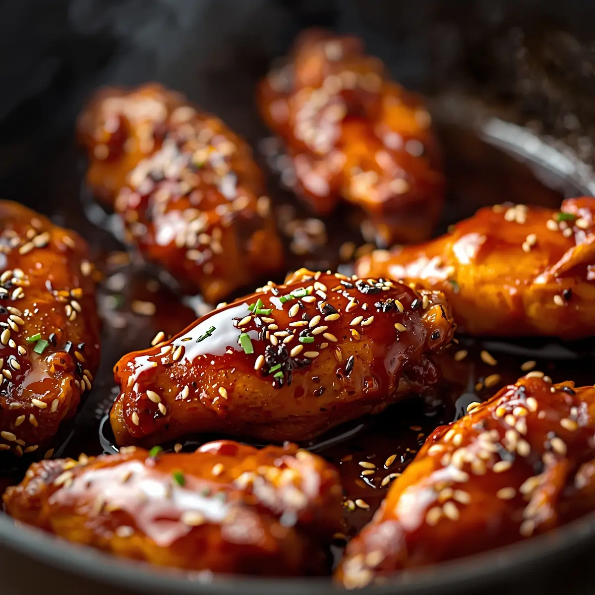 Cooking instructions for BBQ chicken wings honey