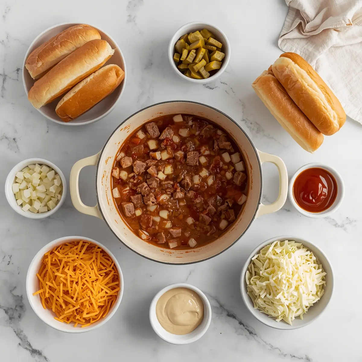 Cooking instructions for BBQ hot dog bar party