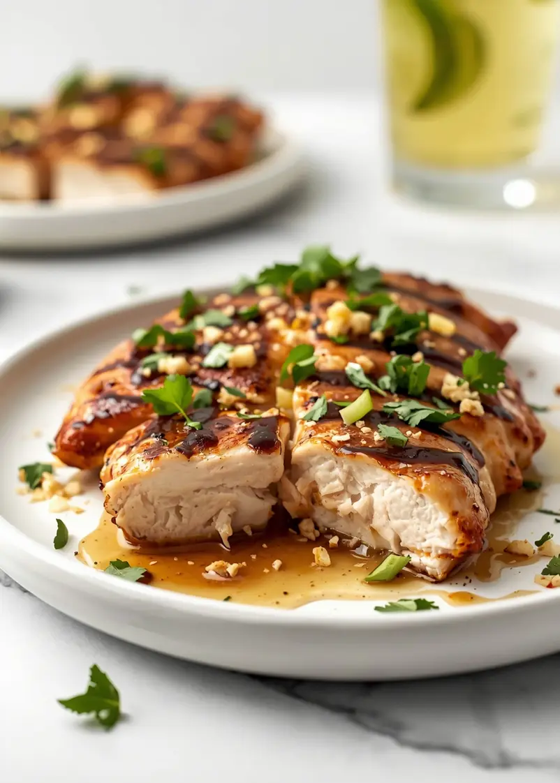 Hawaiian grilled chicken crowd ready to serve