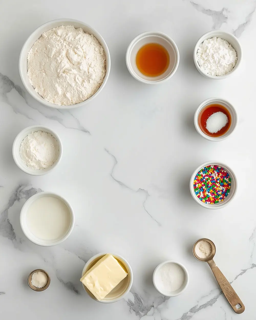 Ingredients for american flag sheet cake crowd