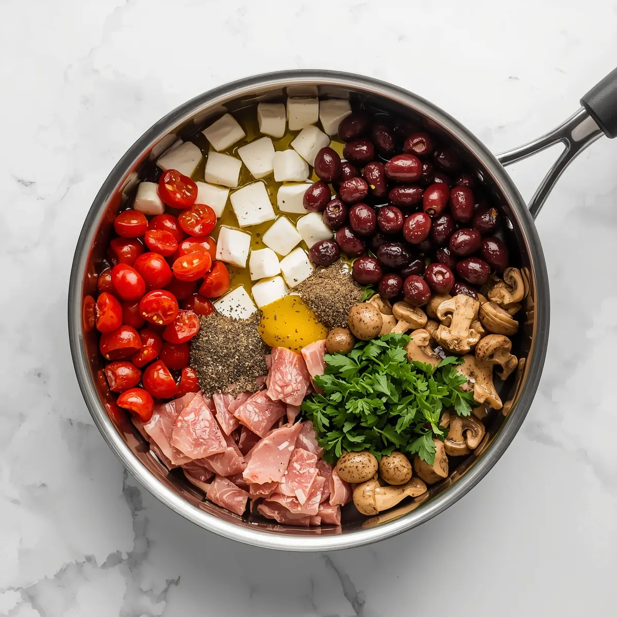 Cooking instructions for antipasto skewers olives crowd