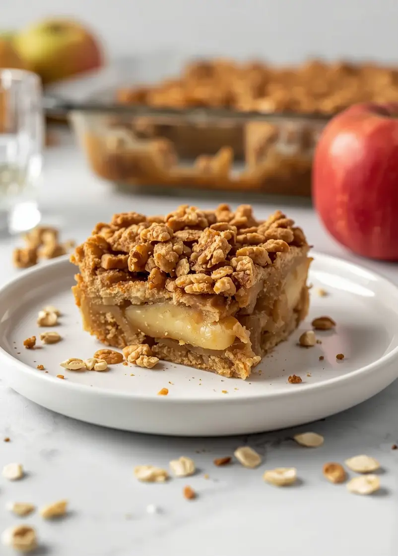 apple crumble crowd fall sharing ready to serve