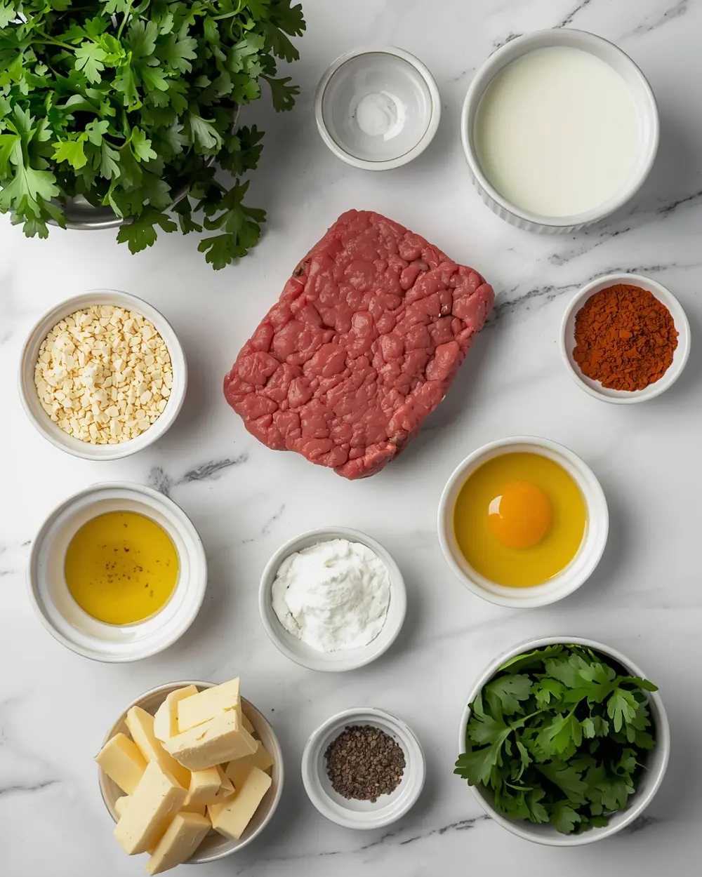 Ingredients for beef cocktail meatballs party