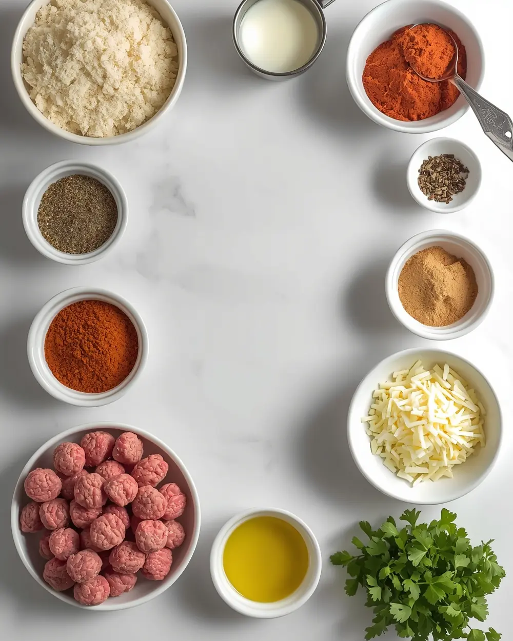 Ingredients for beef cocktail meatballs party