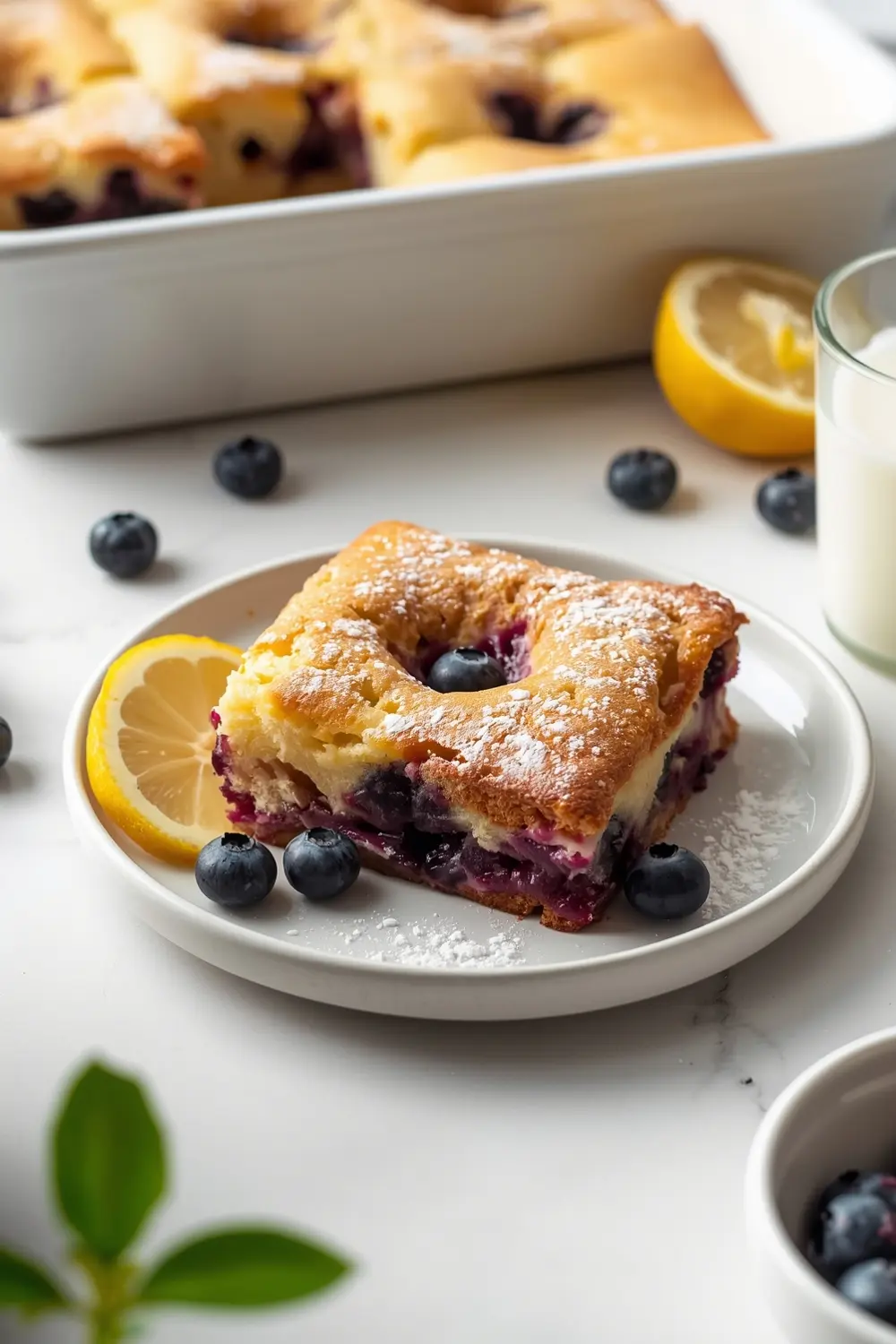 blueberry lemon poke cake crowd