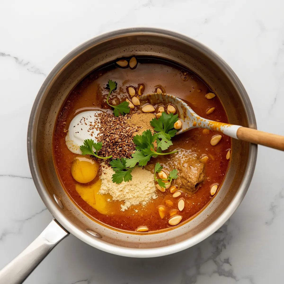 Cooking instructions for chicken satay peanut sauce party