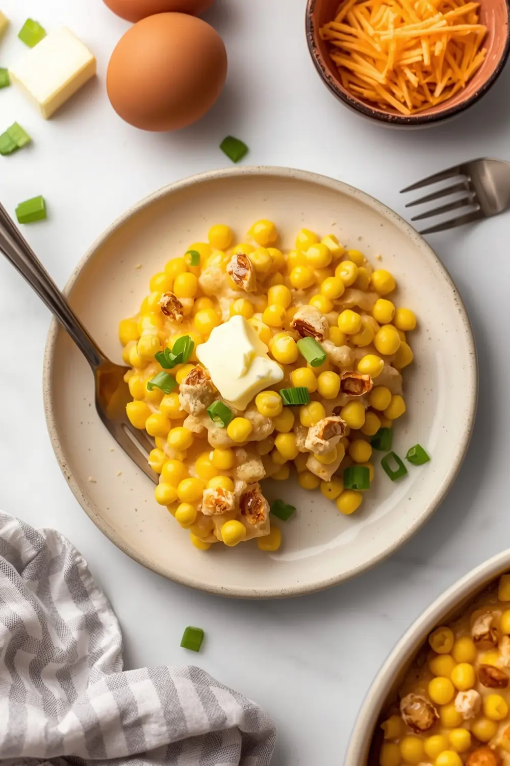 corn casserole Thanksgiving crowd sharing