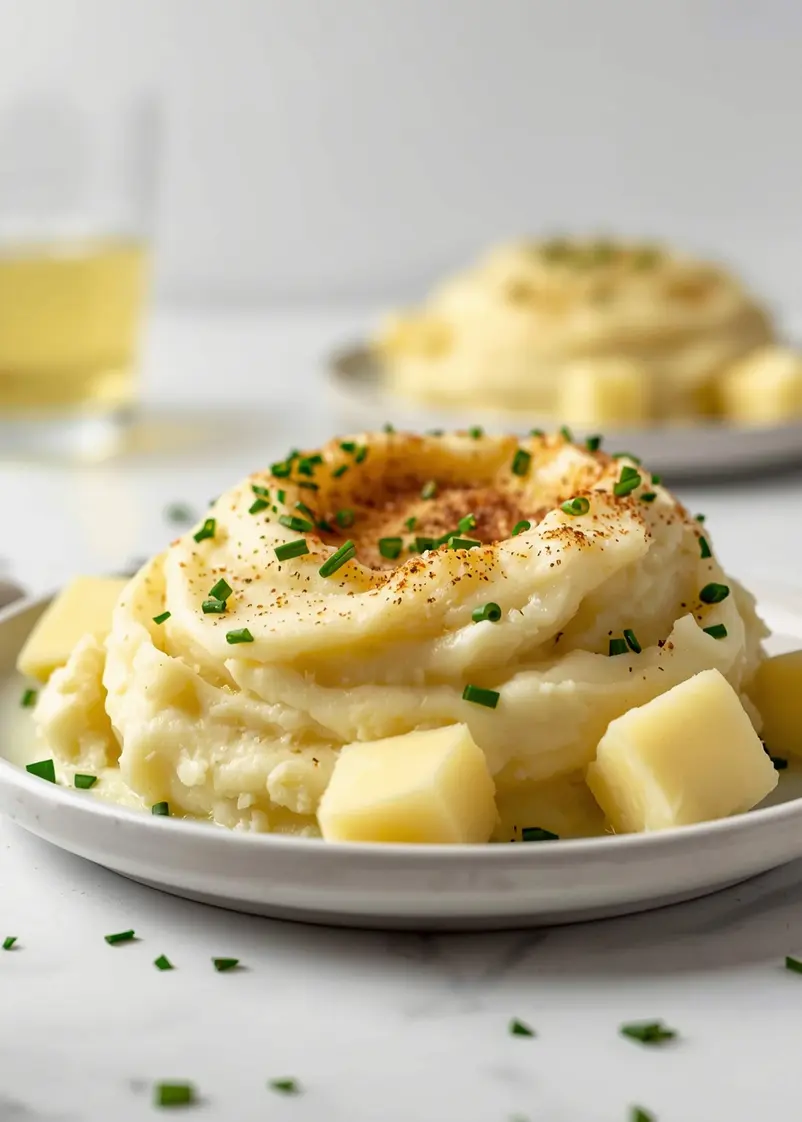 creamy mashed potatoes Thanksgiving crowd ready to serve