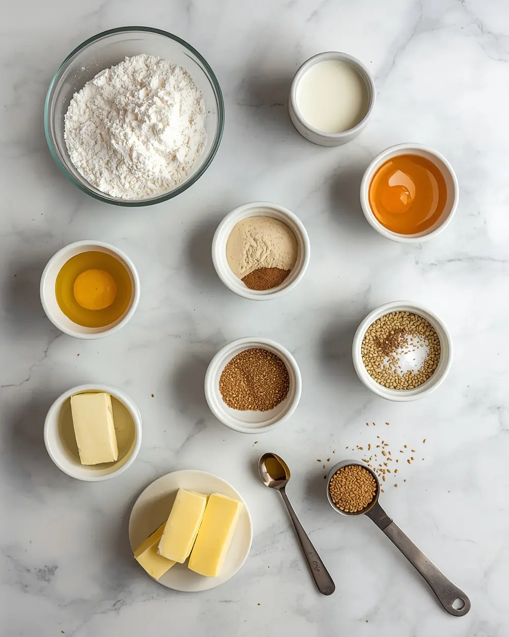 Ingredients for dinner rolls Thanksgiving crowd homemade
