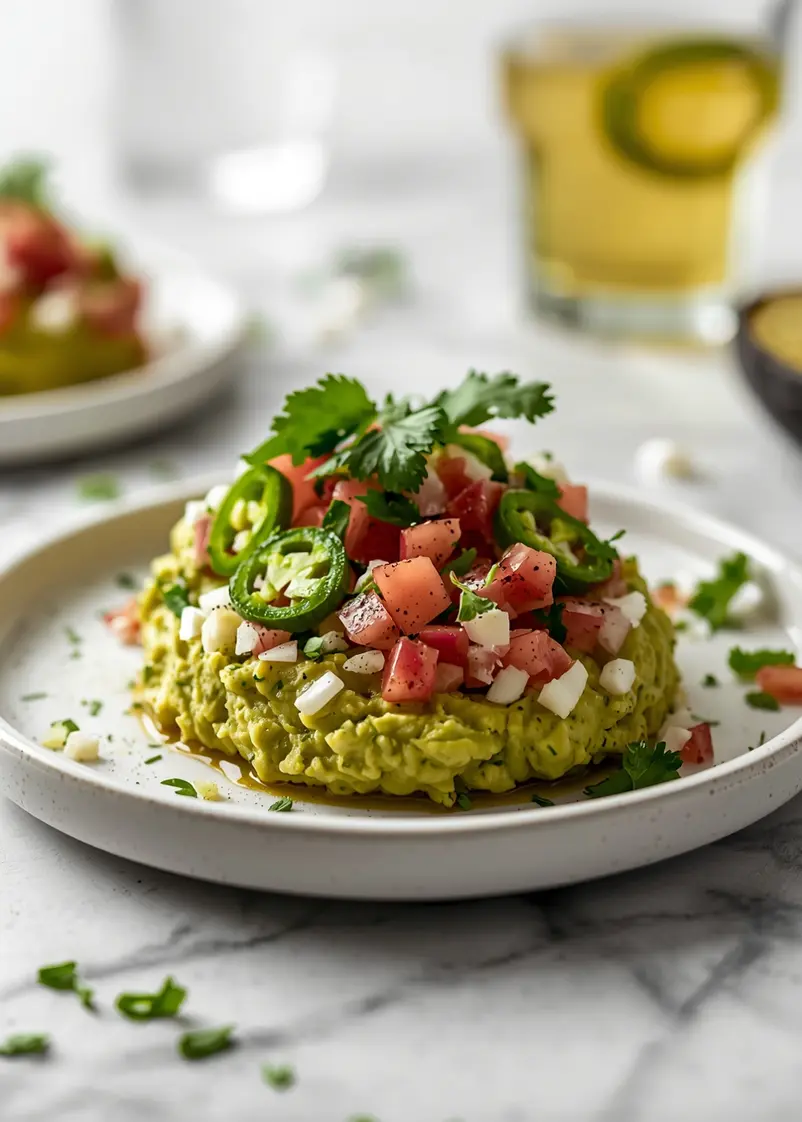 fresh guacamole crowd ready to serve