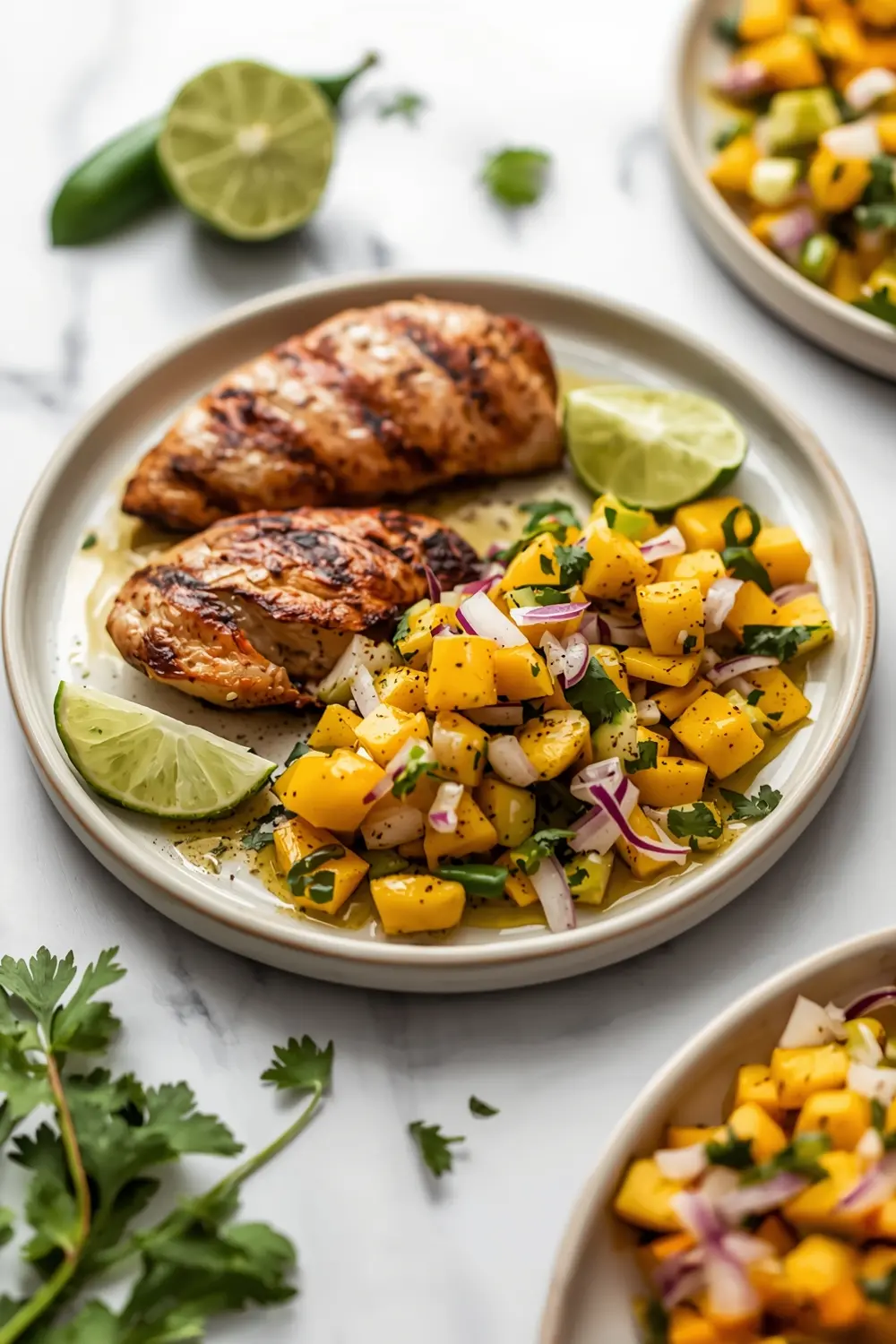 grilled chicken mango salsa