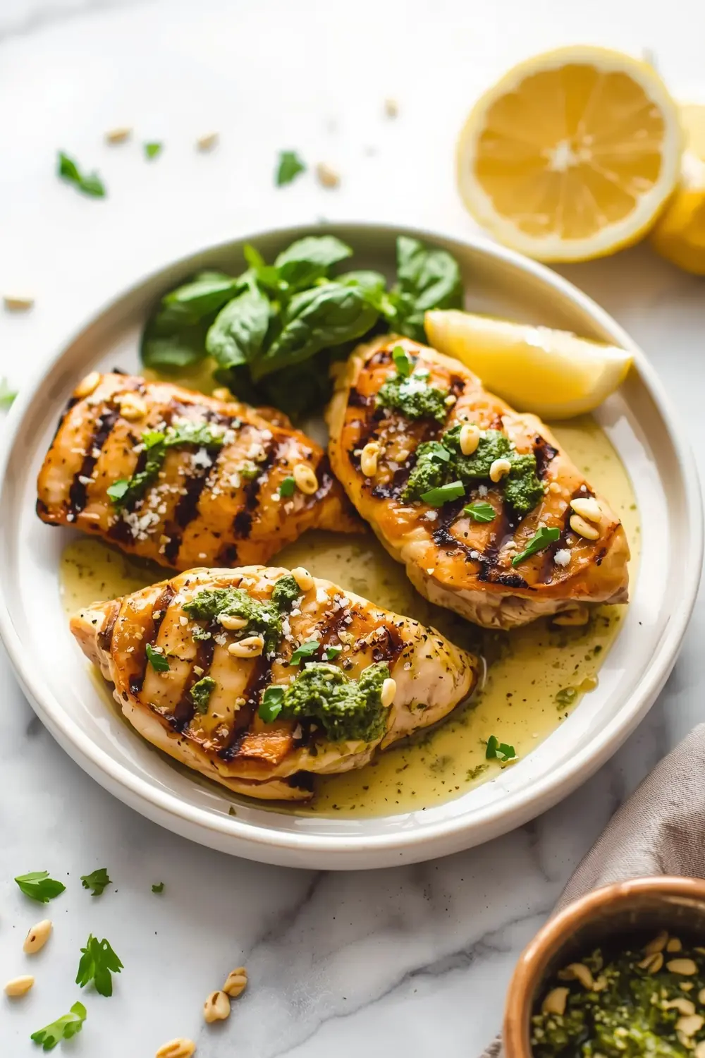 grilled chicken pesto crowd
