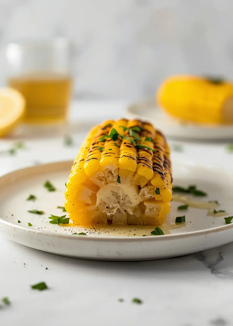grilled corn herb butter crowd ready to serve