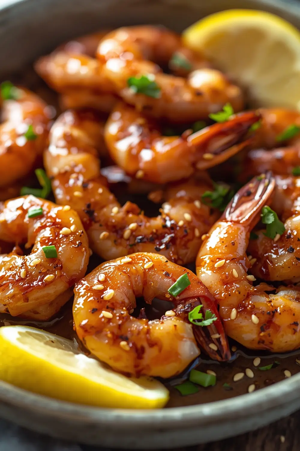 grilled honey garlic shrimp party