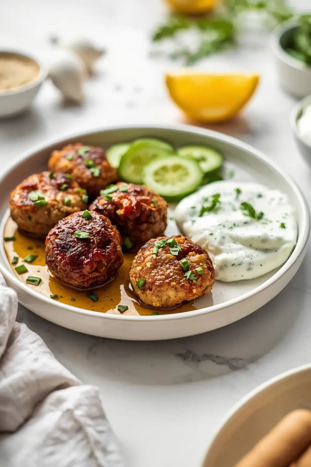grilled lamb kofta tzatziki crowd