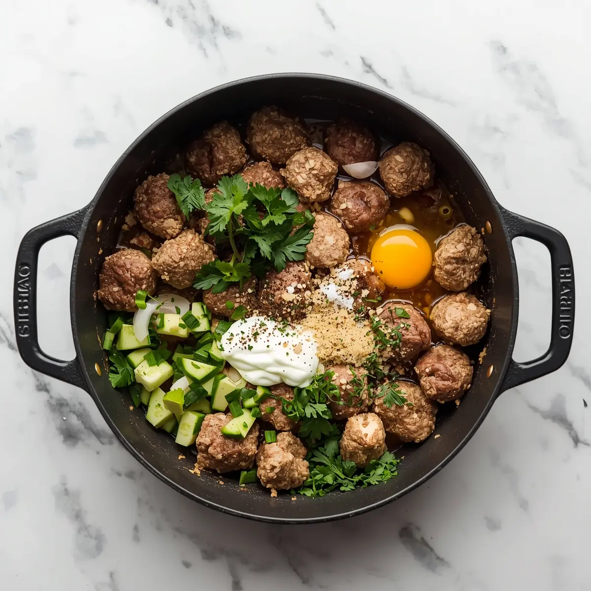 Cooking instructions for grilled lamb kofta tzatziki crowd