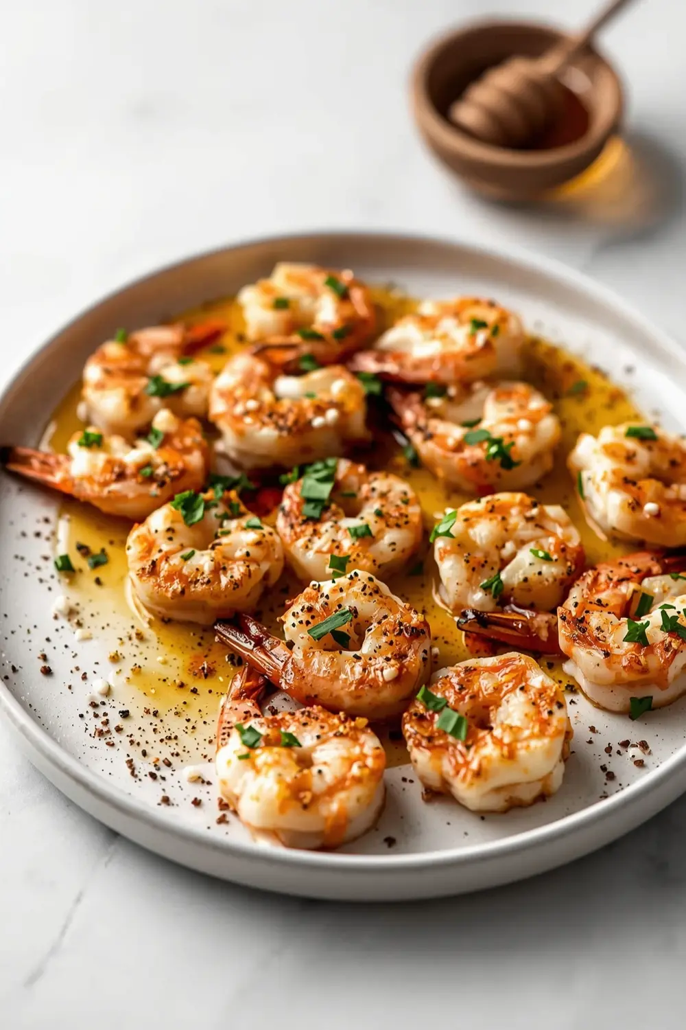 grilled shrimp skewers garlic butter