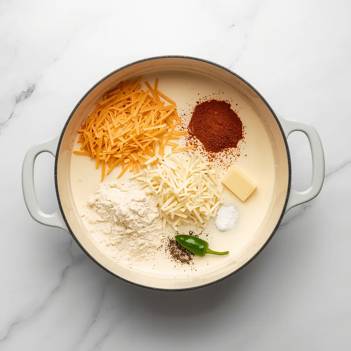Cooking instructions for homemade queso dip party