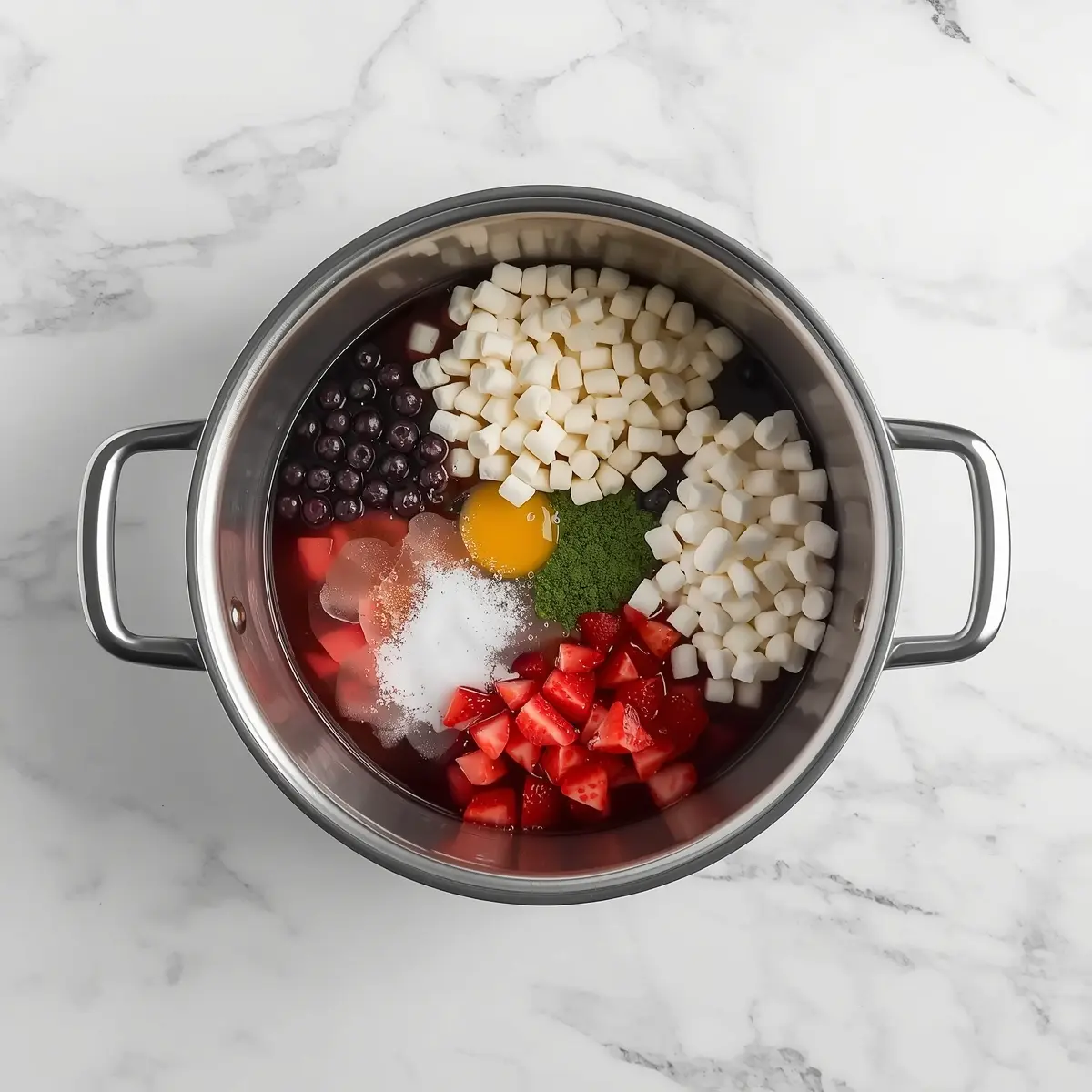 Cooking instructions for patriotic jello cups party