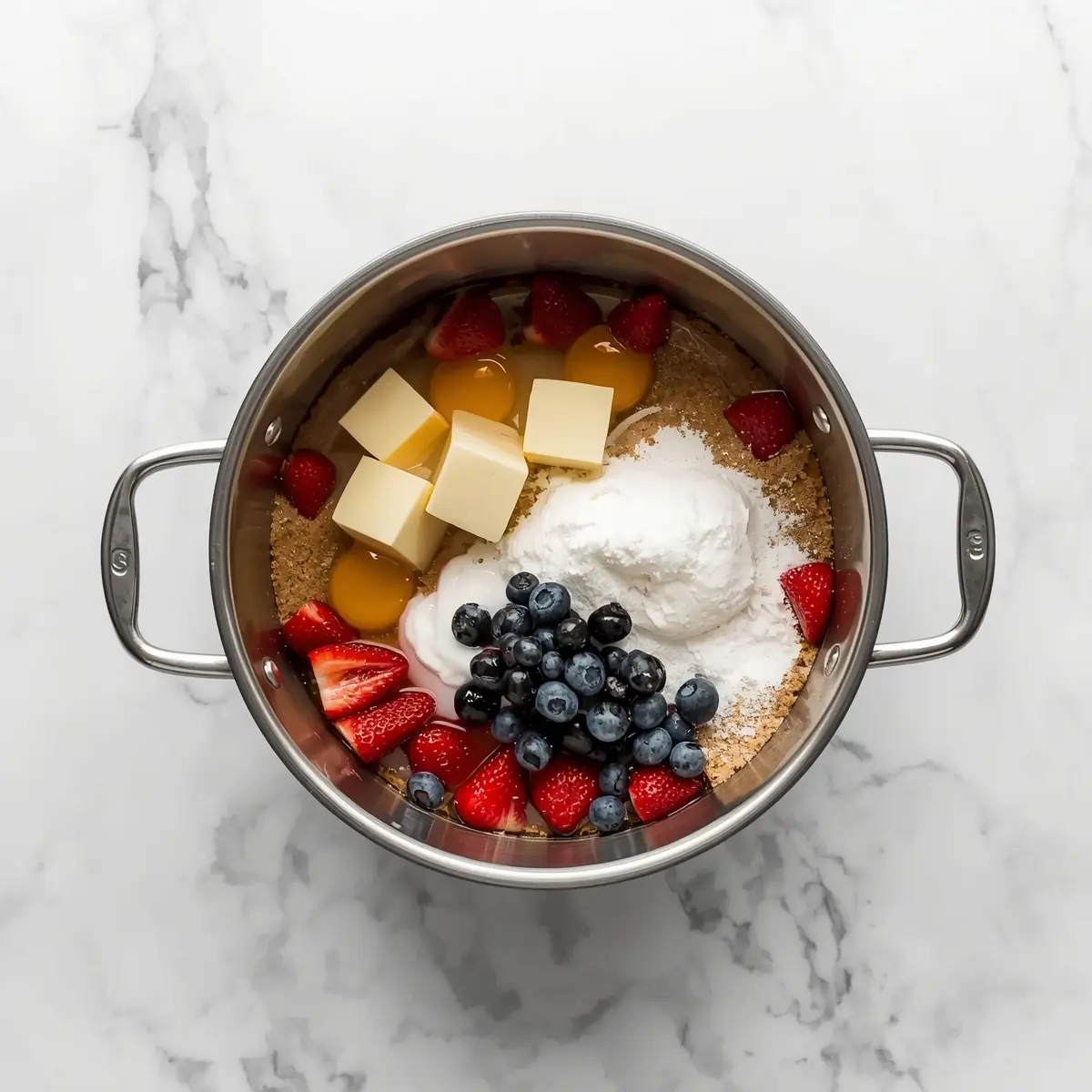 Cooking instructions for patriotic no bake cheesecake