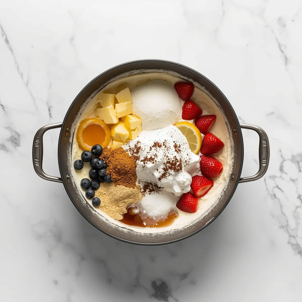 Cooking instructions for patriotic no bake cheesecake