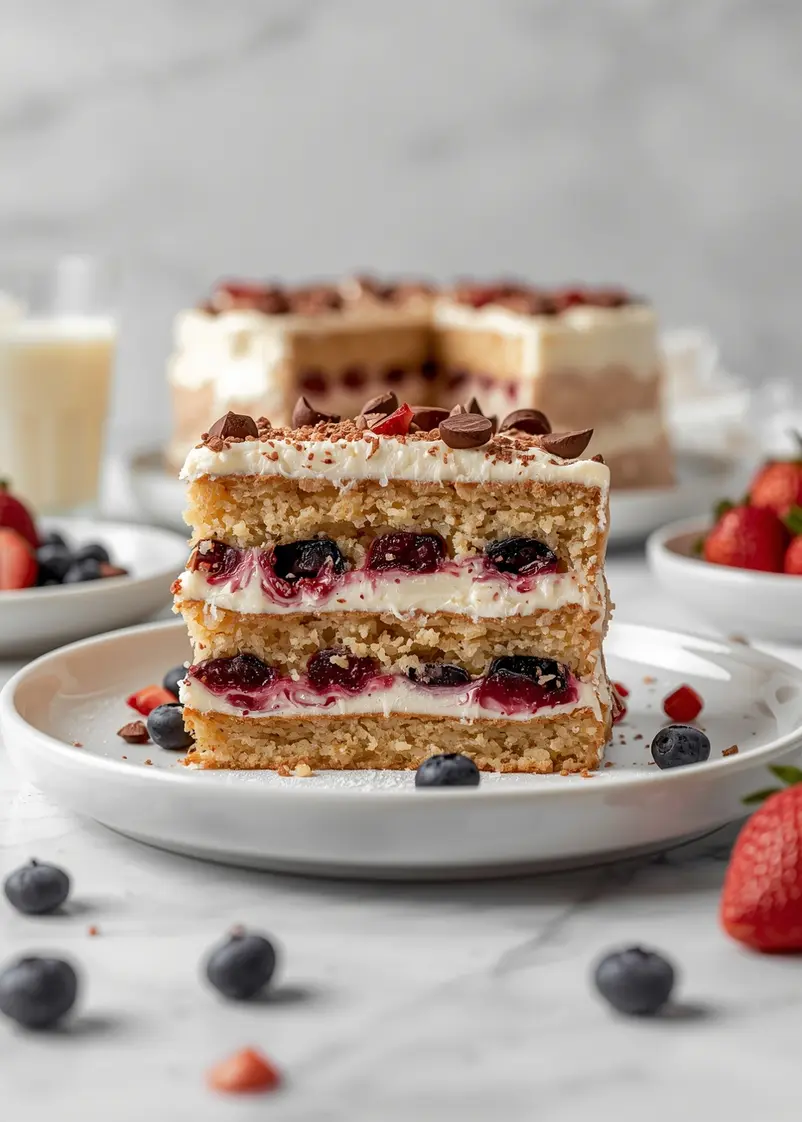 patriotic pinata cake party ready to serve