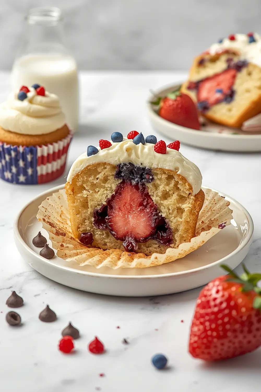 patriotic pull apart cupcakes