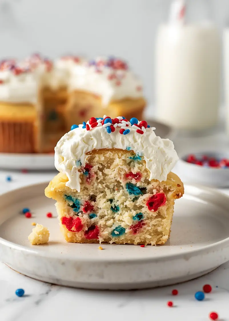 patriotic pull apart cupcakes ready to serve