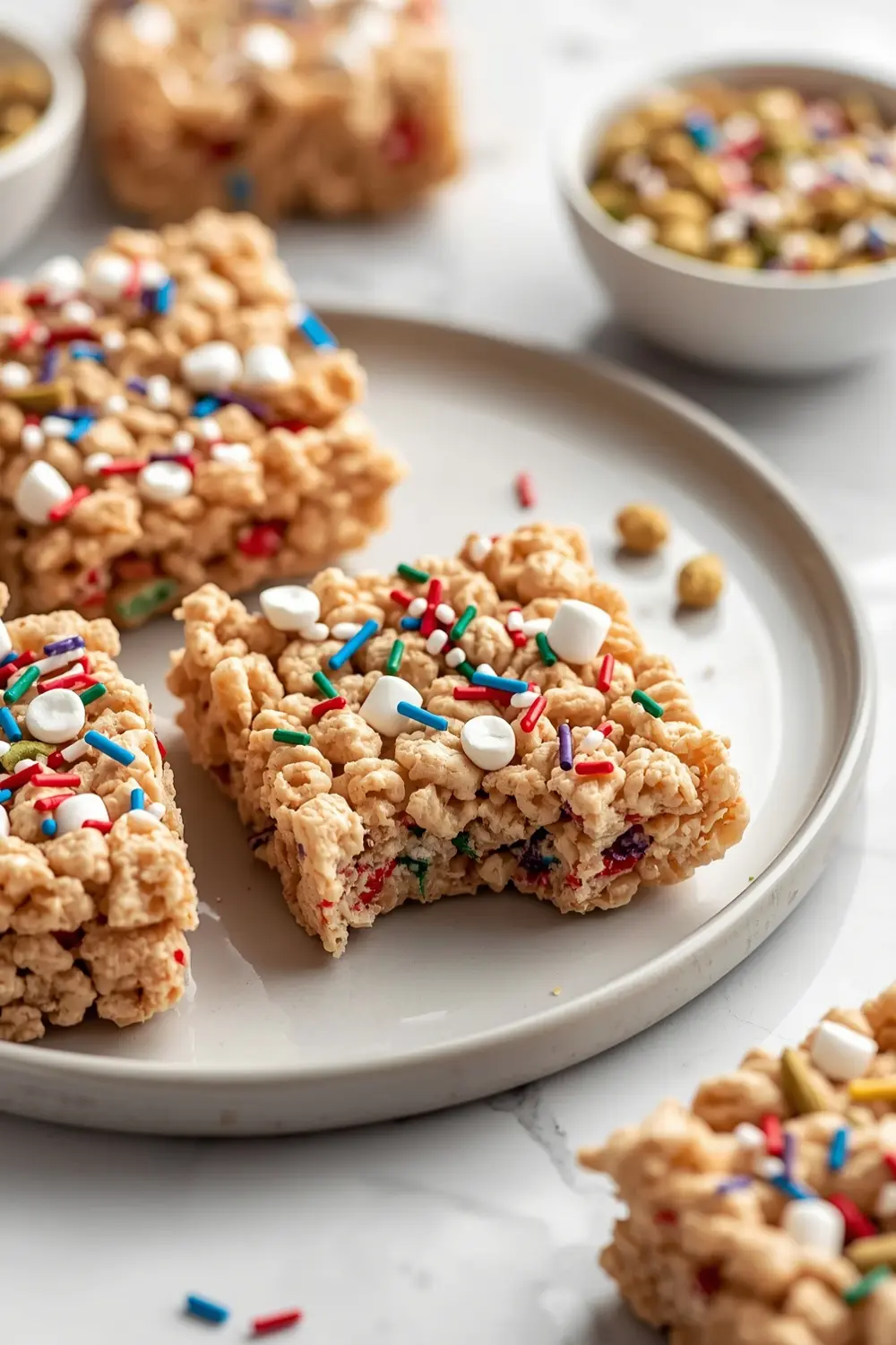 patriotic rice krispie treats
