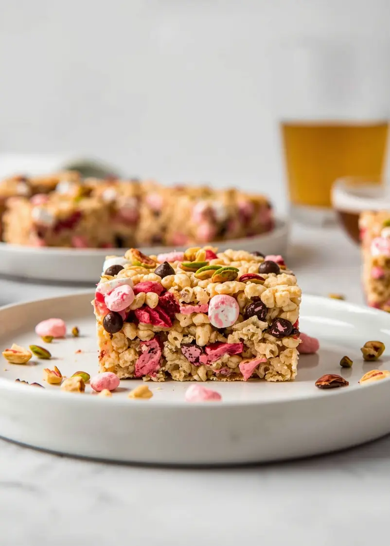 patriotic rice krispie treats ready to serve