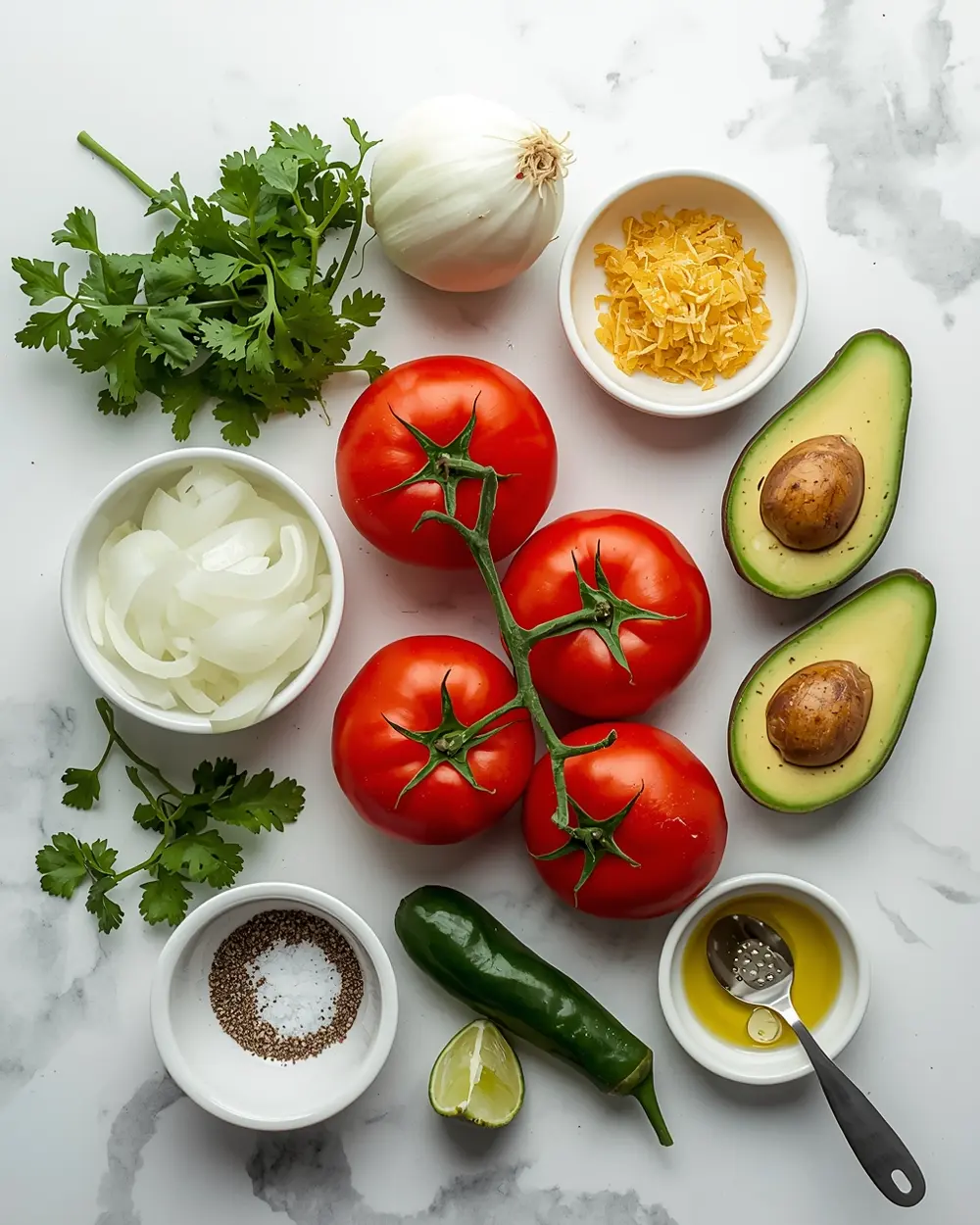 Ingredients for pico de gallo fresh crowd