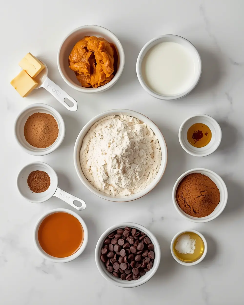 Ingredients for pumpkin cookies crowd fall sharing