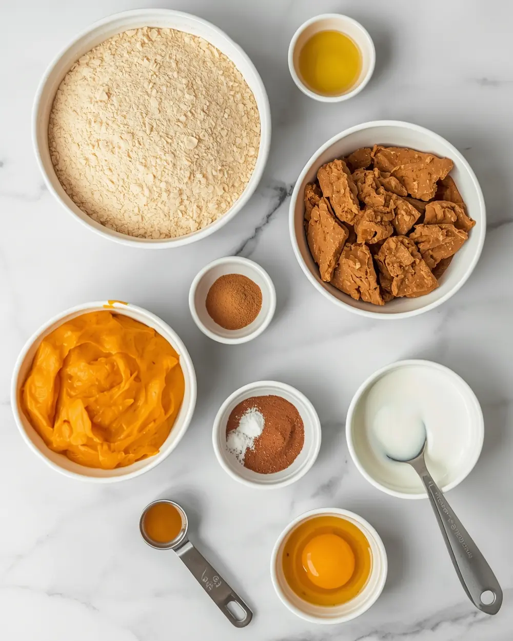 Ingredients for pumpkin pie Thanksgiving crowd easy