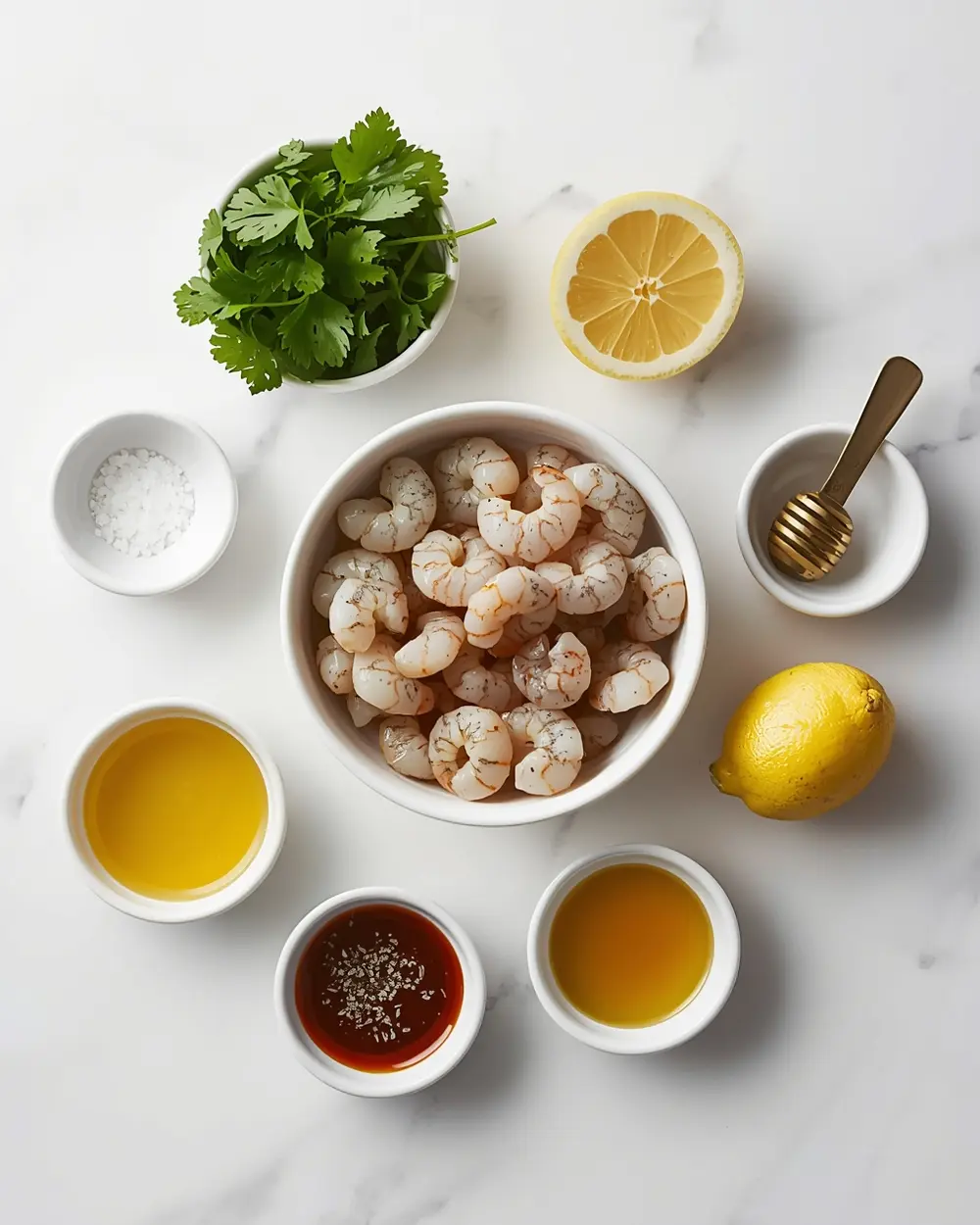 Ingredients for shrimp cocktail party crowd