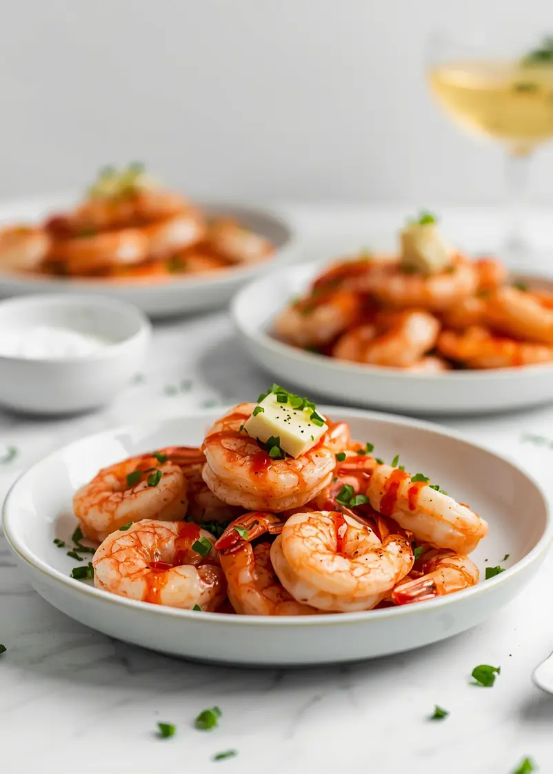 shrimp cocktail party crowd ready to serve