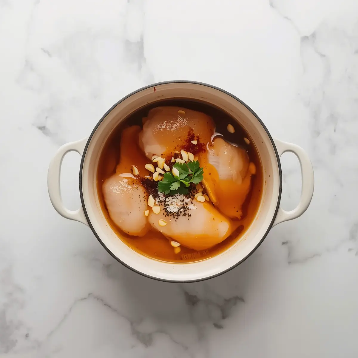 Cooking instructions for slow cooker honey garlic chicken BBQ