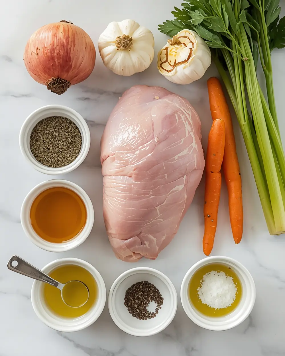 Ingredients for slow cooker turkey breast crowd