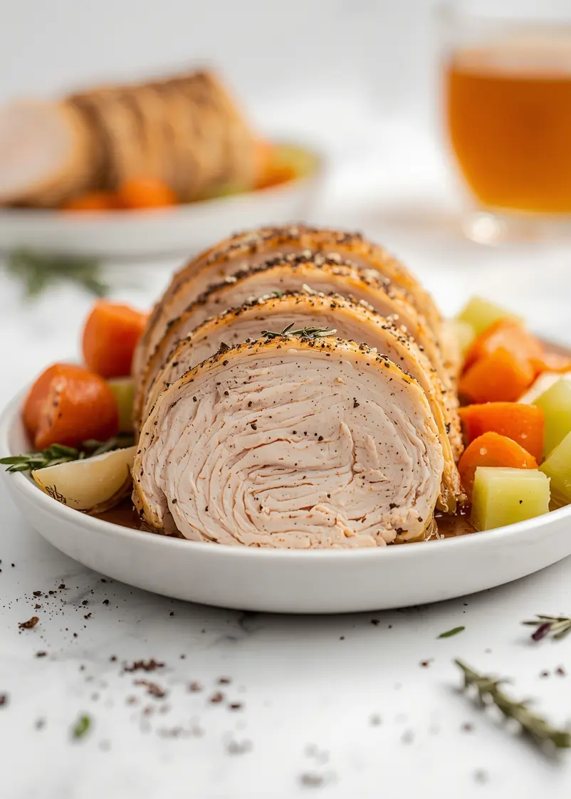 slow cooker turkey breast crowd ready to serve