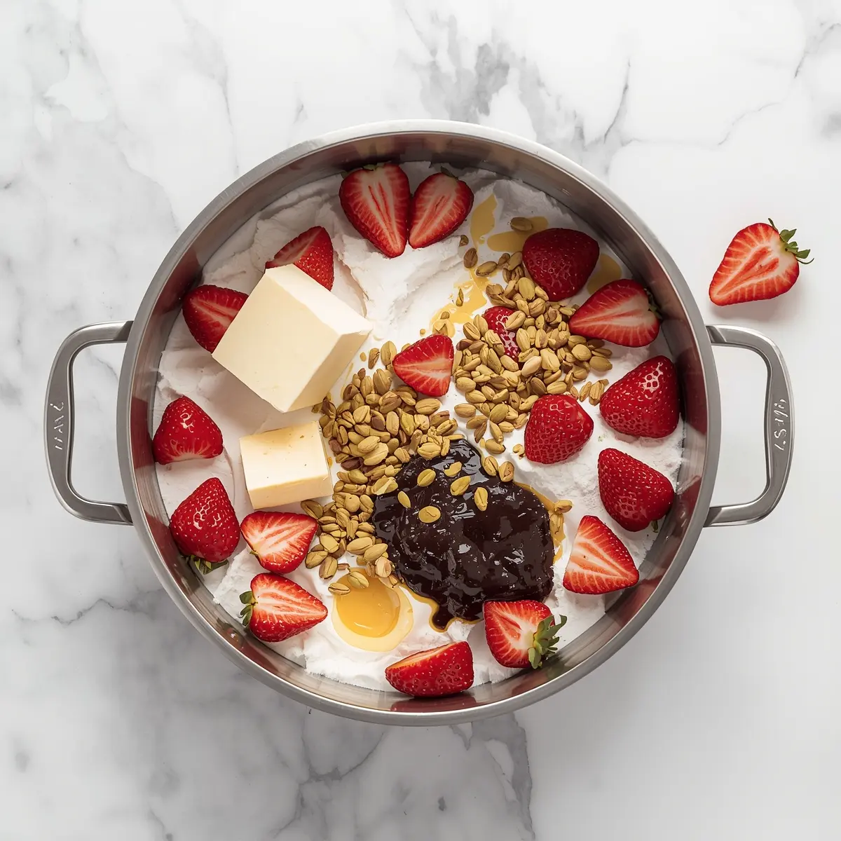 Cooking instructions for strawberry pretzel salad crowd