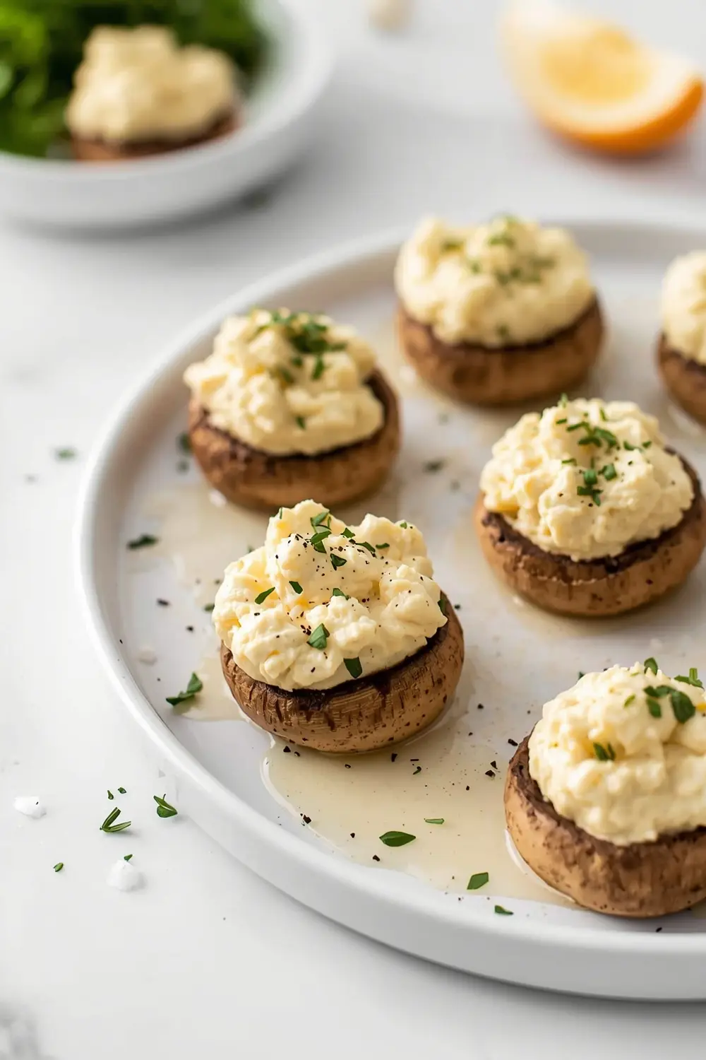 stuffed mushrooms crowd party