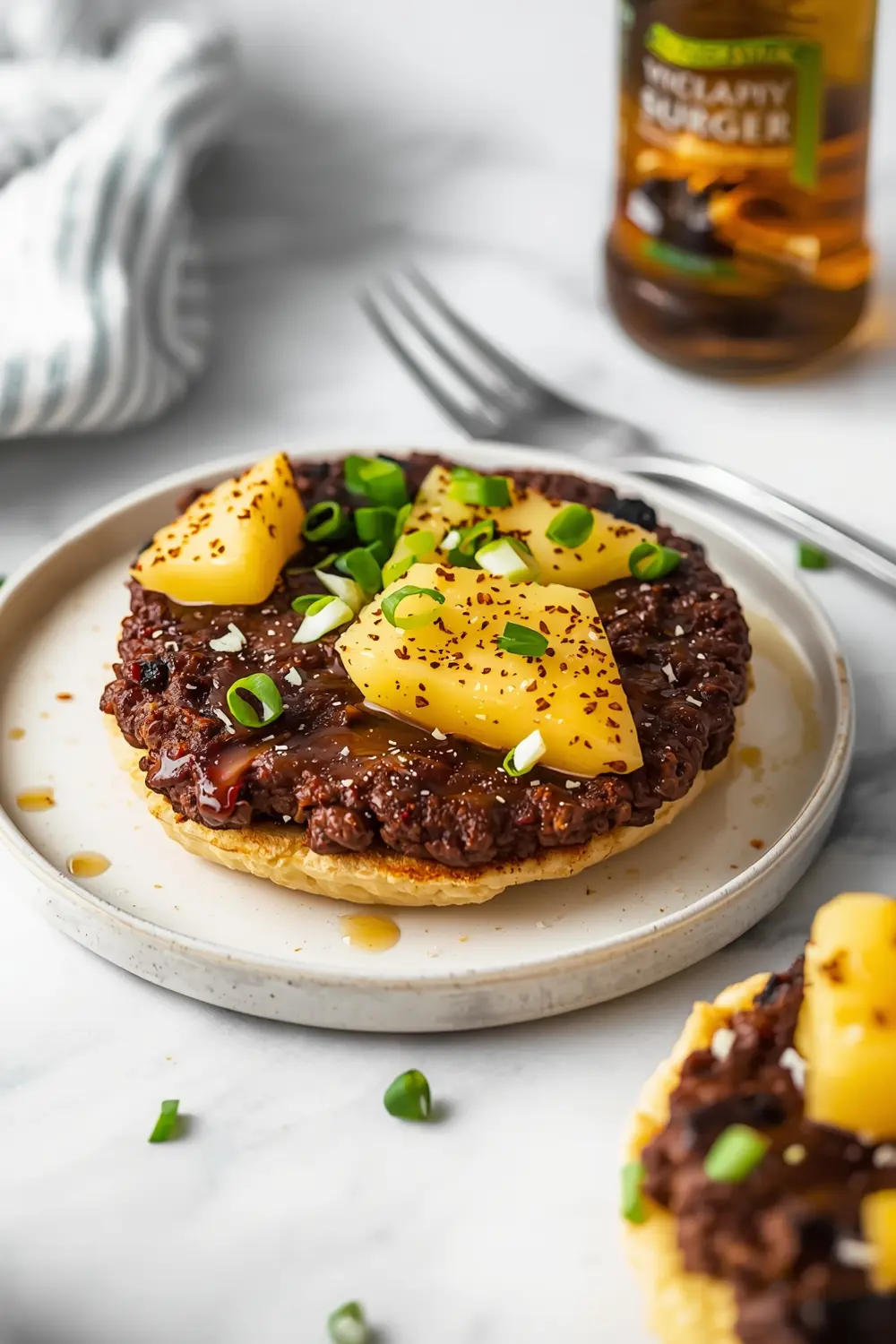teriyaki beef burger pineapple
