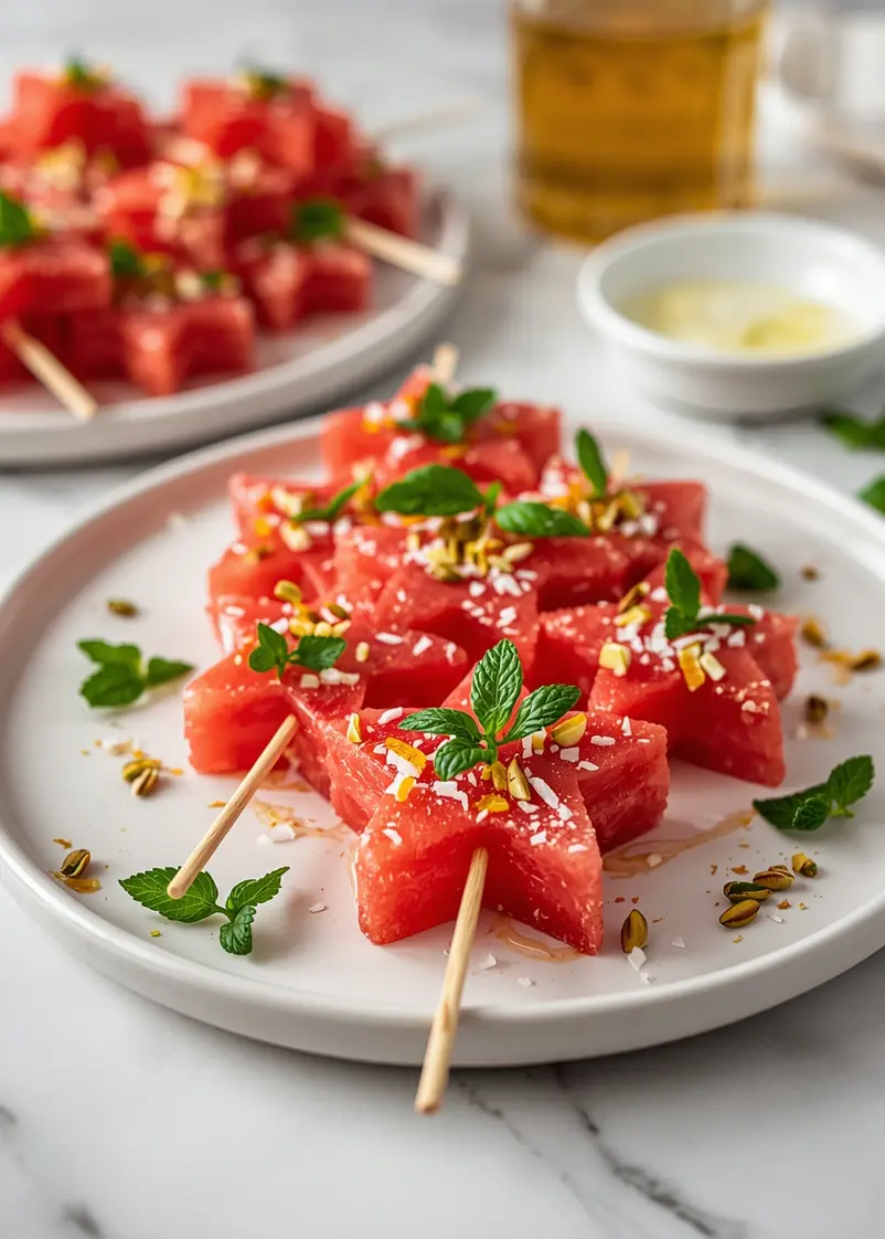 watermelon star skewers party ready to serve