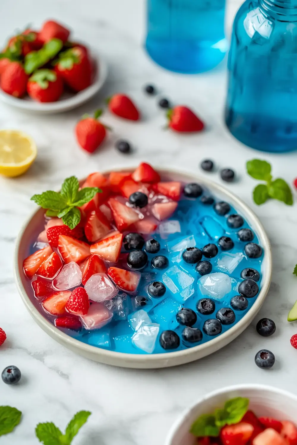 4th of july blue raspberry punch crowd
