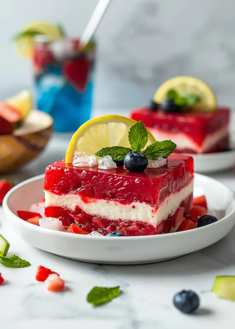 4th of july blue raspberry punch crowd ready to serve